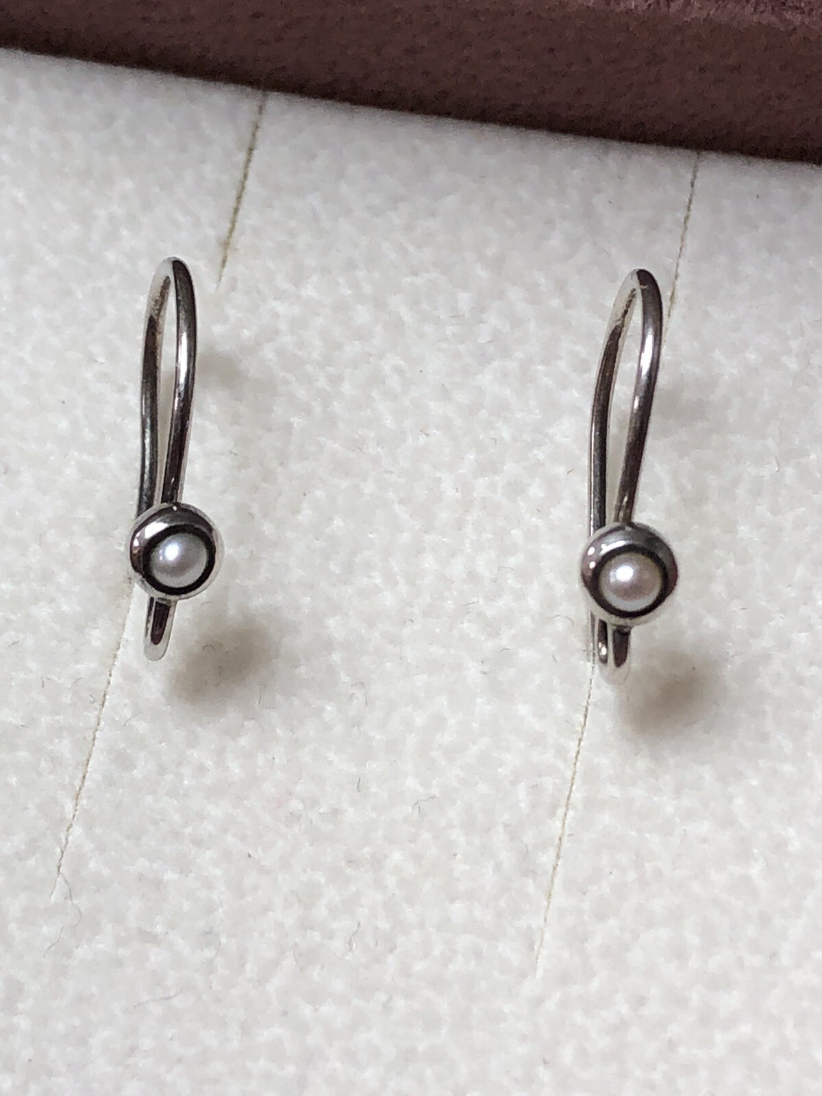 RETIRED Authentic PANDORA Pearl Earring Collection w/Box!