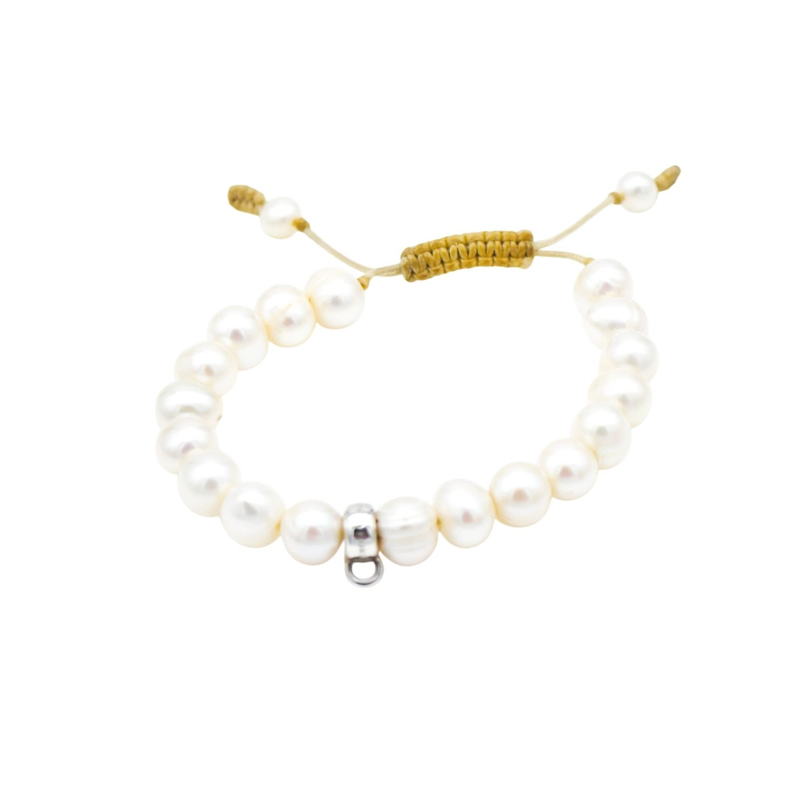 THOMAS SABO Adjustable 7.1-Inch Charm Bracelet With Freshwater Pearl