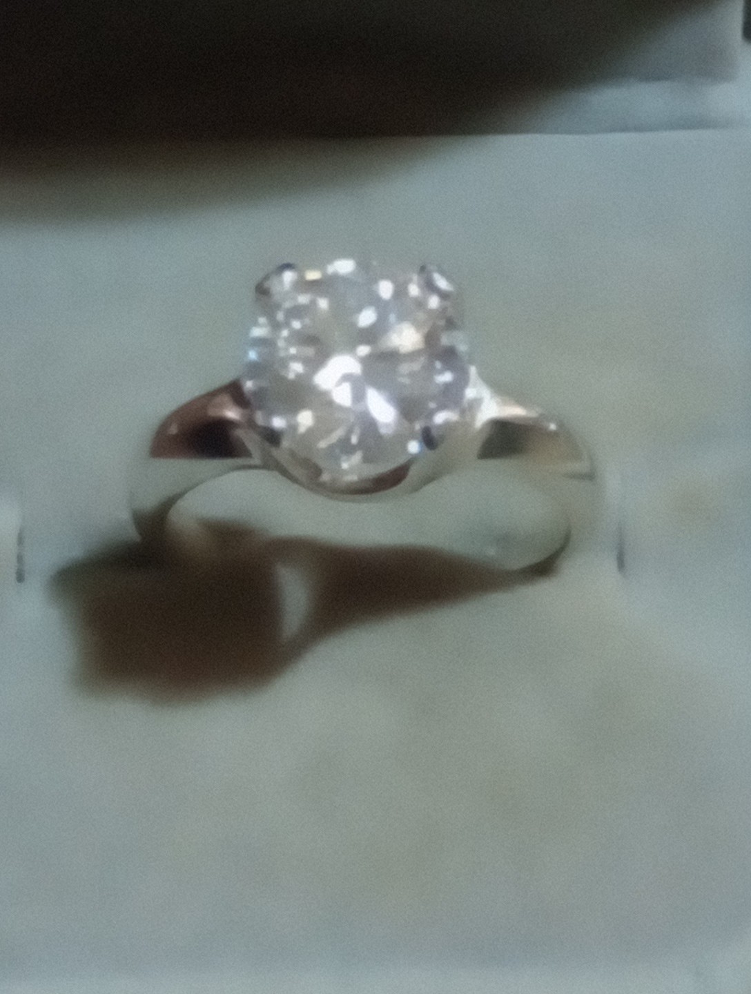 NATURAL CERTIFIED GEM TESTED NOT ENHANCED WHITE DIAMOND 2.0 CT 925 S RING SIZE 7