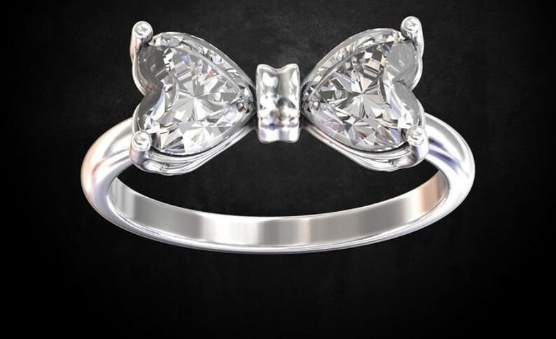 2.00 Ct Round Cut White Treated Diamond Engagement Ring 925 Sterling Silver