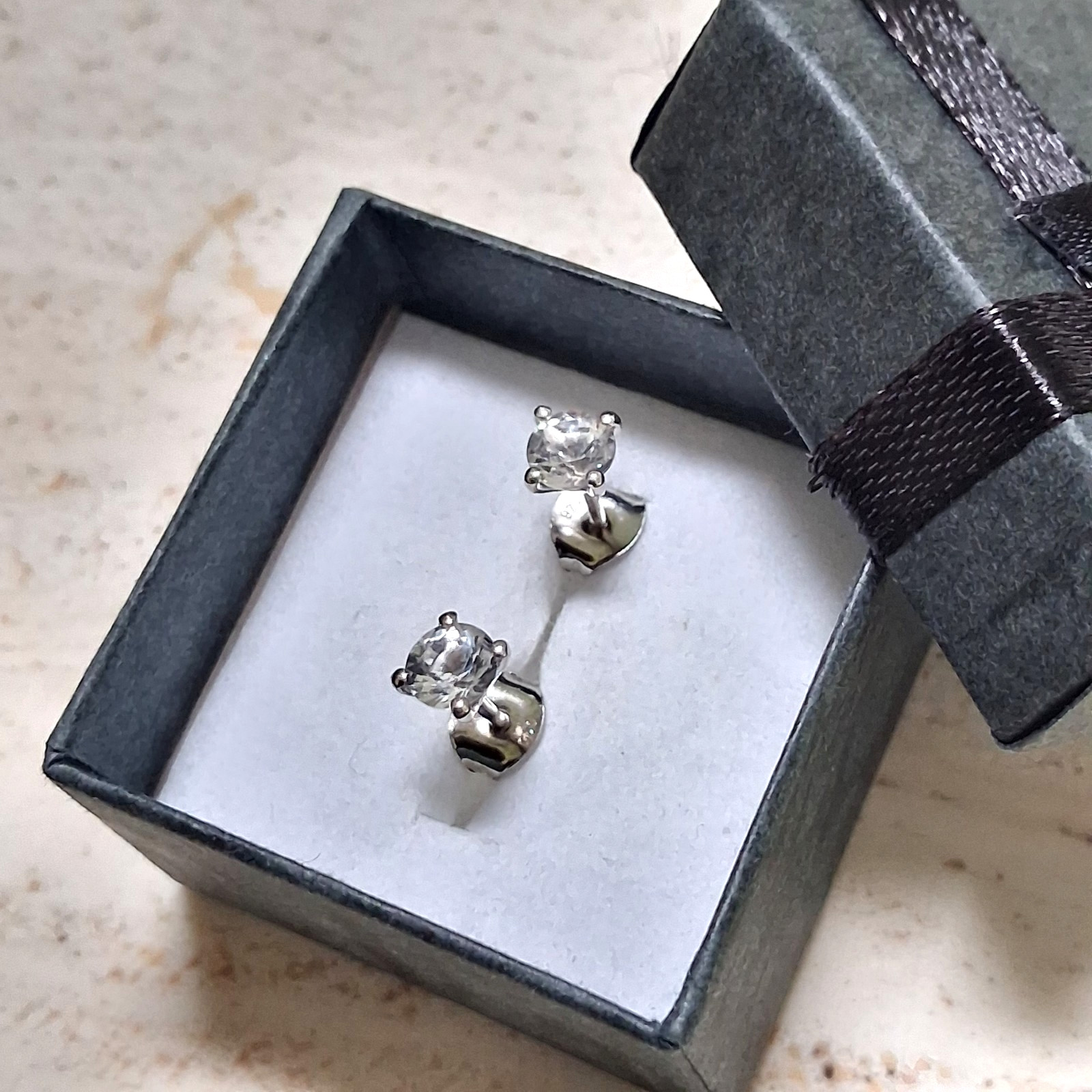 Brazilian Petalite, Sterling Silver Earrings – New and Hygiene Sealed.