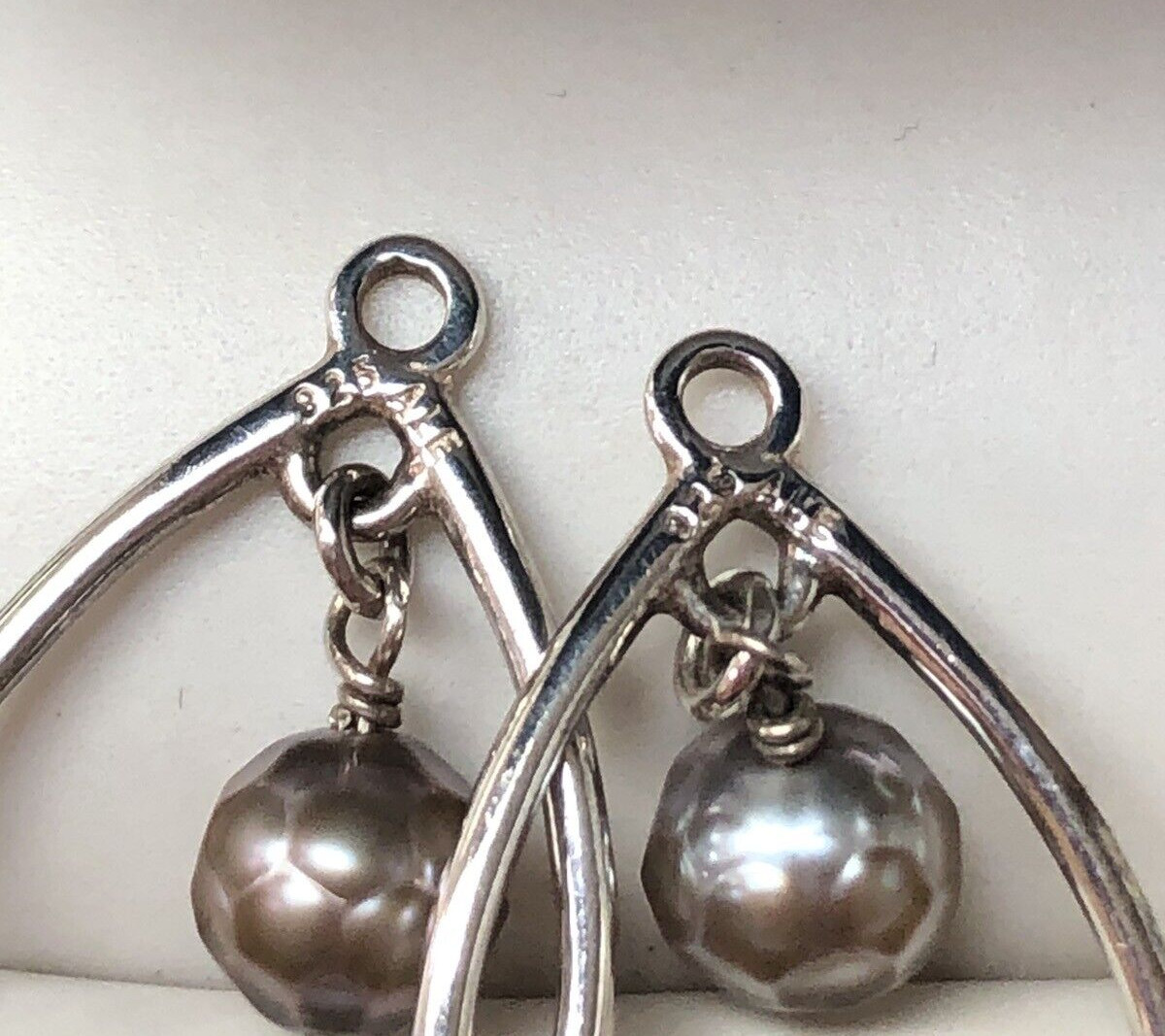 RETIRED Authentic PANDORA Pearl Earring Collection w/Box!