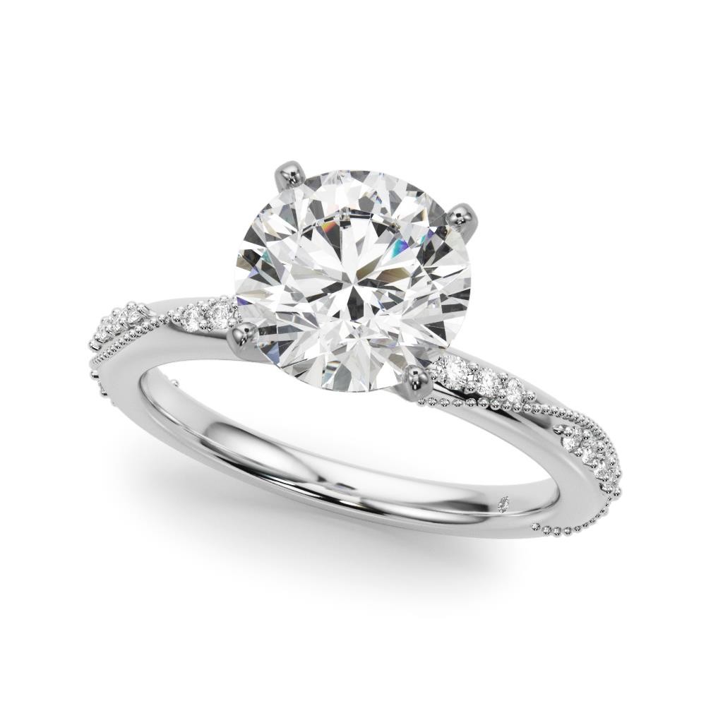 Twisting Contemporary Engagement Ring VS F 1.15 Carat Lab Grown Diamond 14K Gold