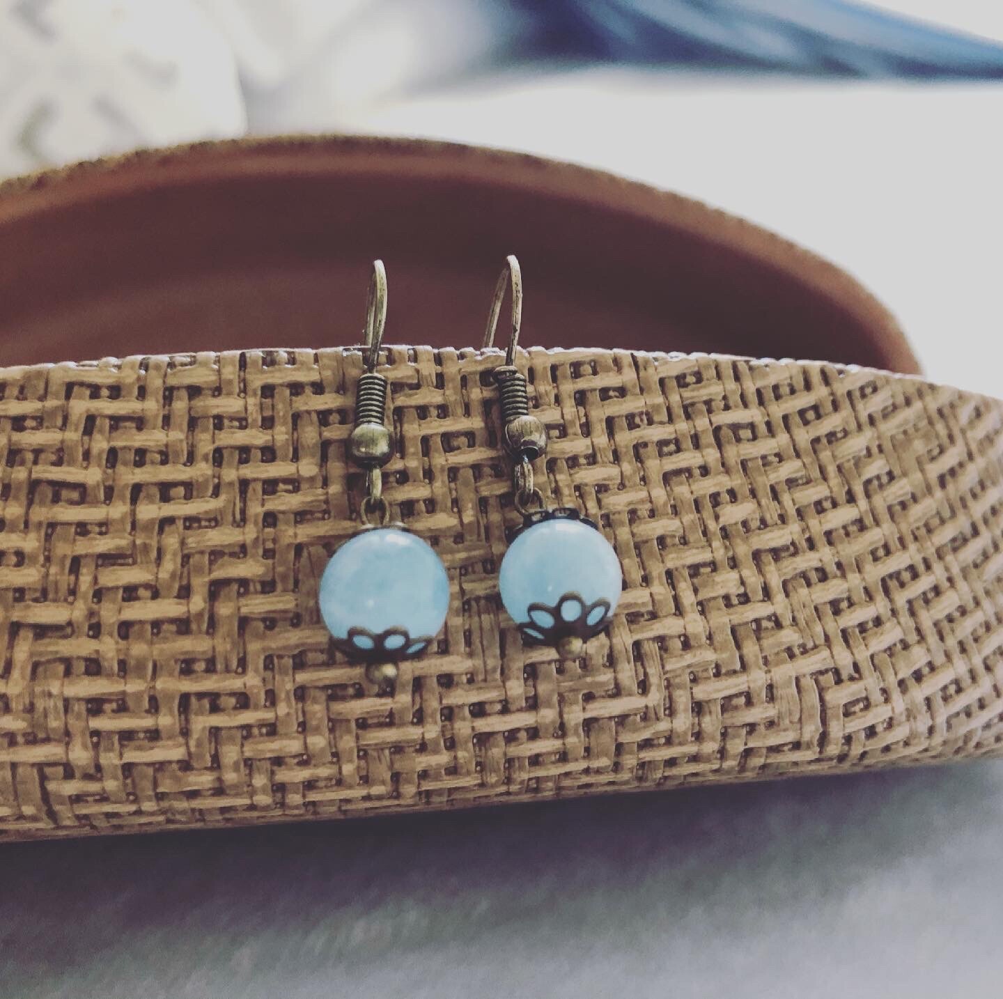 Handmade Aquamarine Earrings