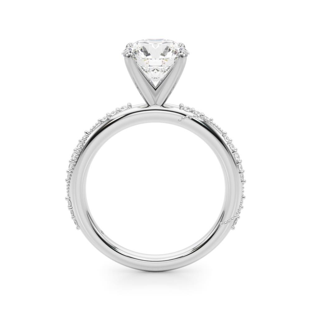 Twisting Contemporary Engagement Ring VS F 1.15 Carat Lab Grown Diamond 14K Gold