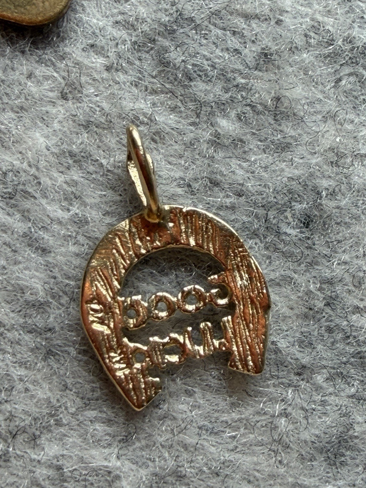 14k Good Luck Horseshoe Charm by Michael Anthony, .5g