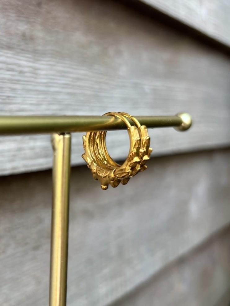 Traditional Marwari Medium Nepali Boho Design Hoop Earrings