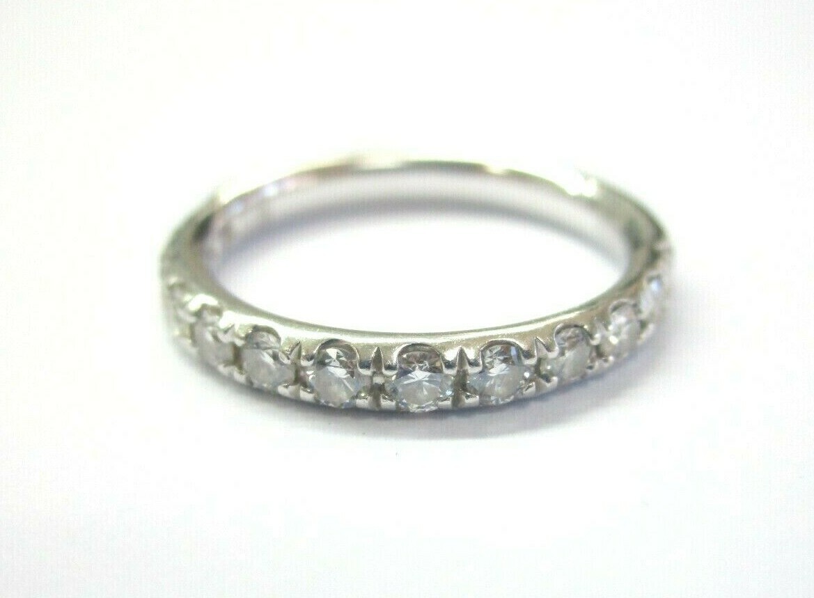 Round Diamond Band Ring Platinum 950 13-Stones .50CT 2.5mm