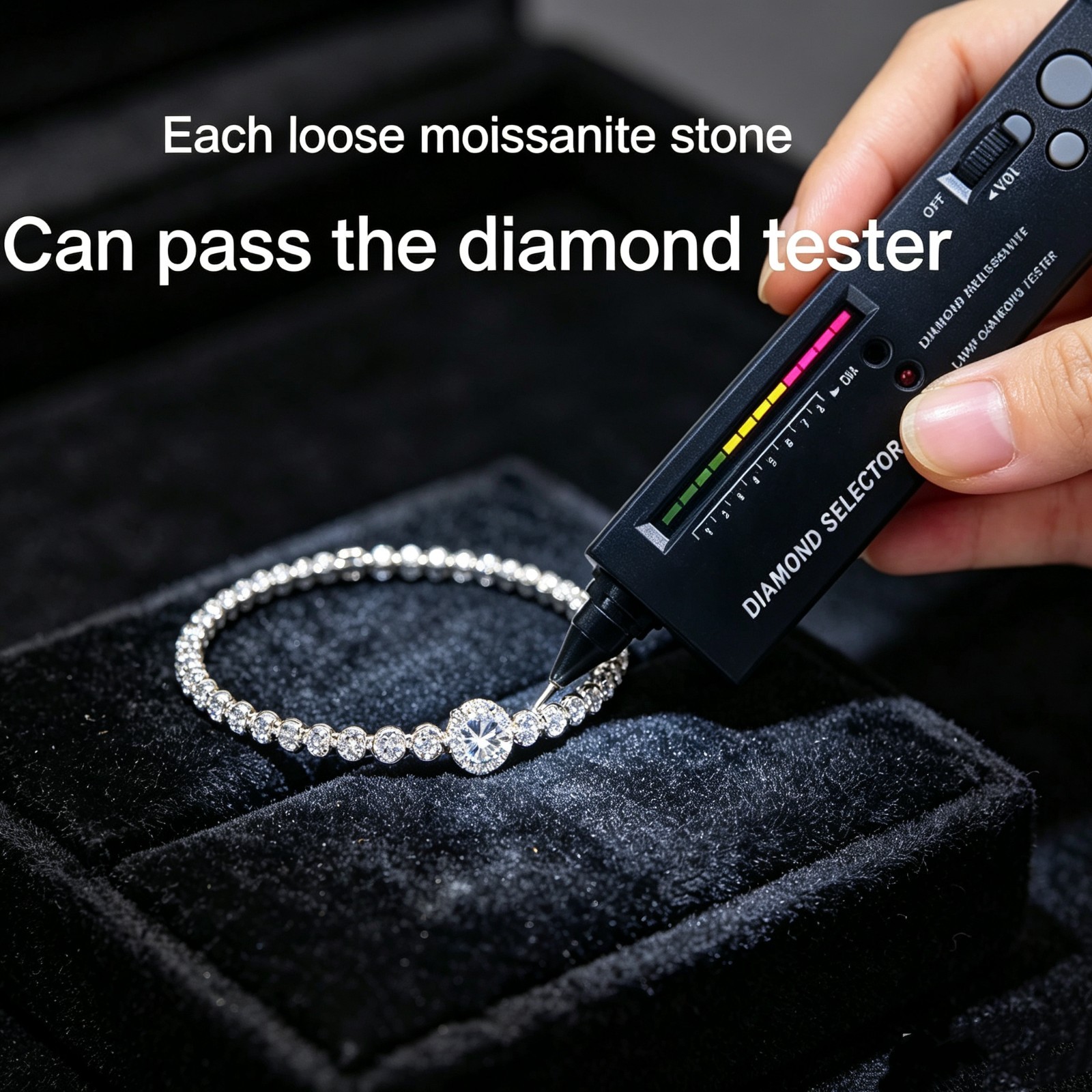 Oval Cut Moissanite Tennis Bracelet 925 Sterling Silver Men Women Chain Hip Hop