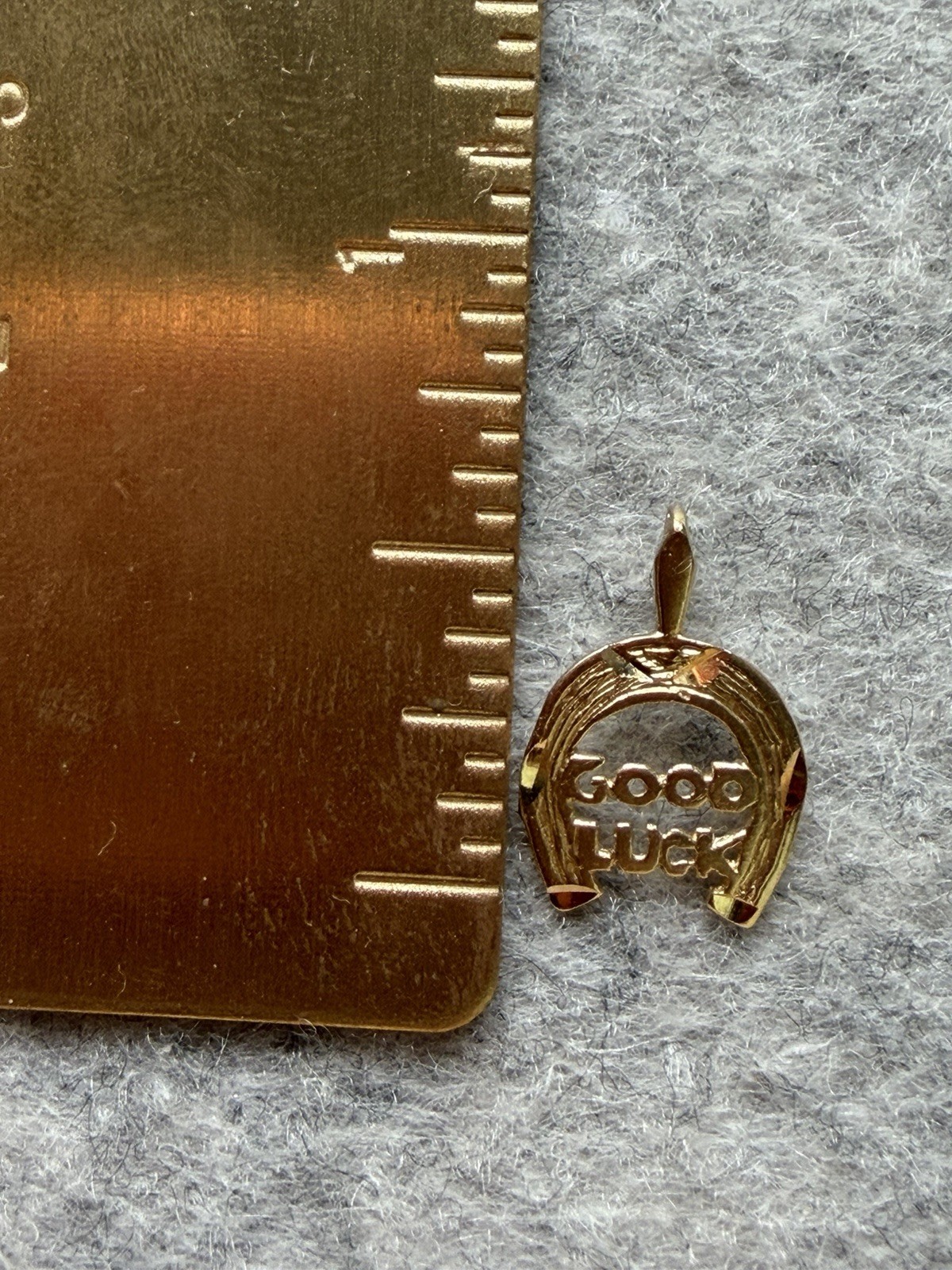 14k Good Luck Horseshoe Charm by Michael Anthony, .5g