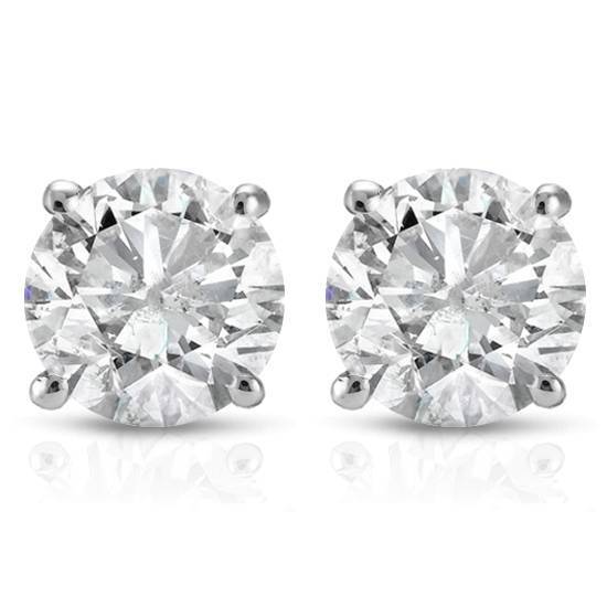 1 cttw Diamond Studs 14K White Gold