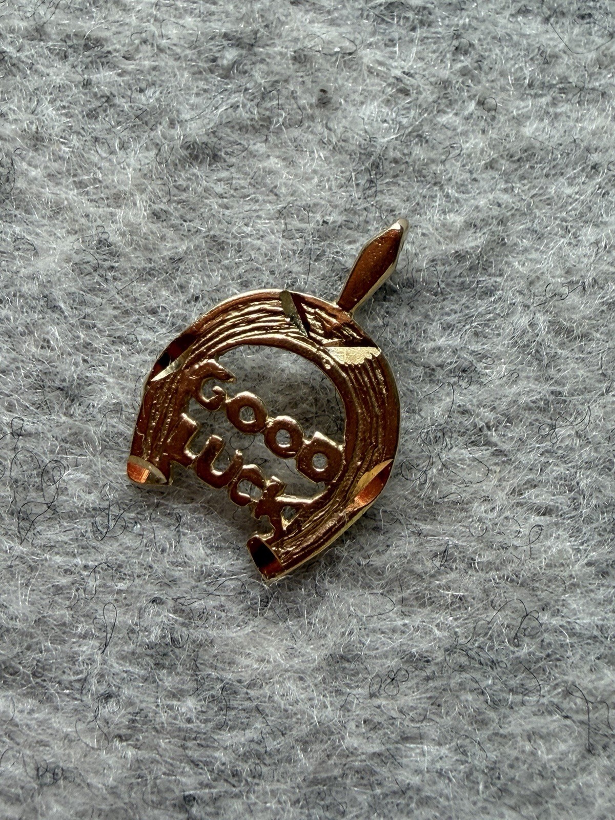 14k Good Luck Horseshoe Charm by Michael Anthony, .5g