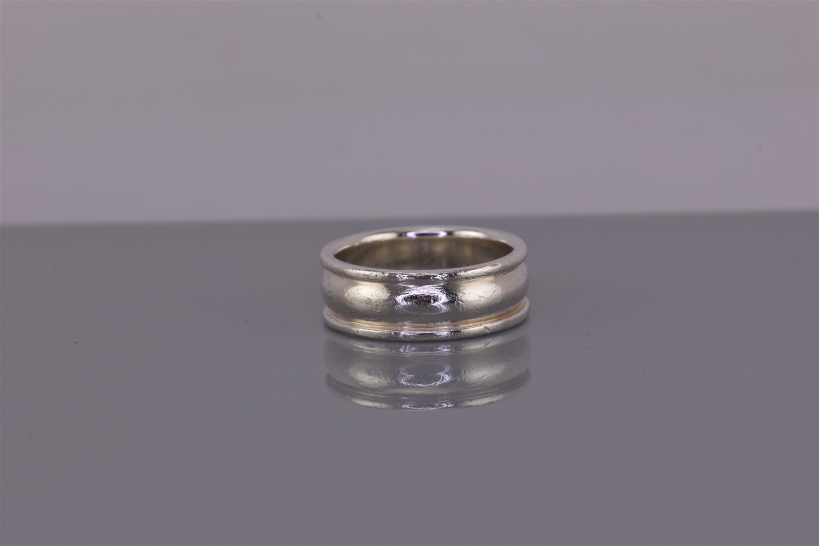 Peter Stone Sterling Silver 6mm Polished Barrel Band Ring 925 Sz: 5