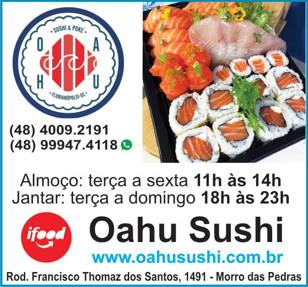 Oahu Sushi Morro das Pedras Sul da Ilha