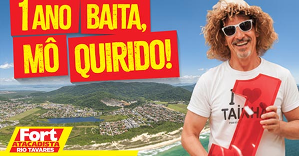 Fort celebra aniversário da loja Rio Tavares com show de Moriel Costa (Dazaranha) e programação gratuita neste sábado (28/02)
