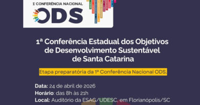 SC realiza 1ª Conferência Estadual dos Objetivos de Desenvolvimento Sustentável (ODS) na UDESC